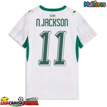 Camisa de Futebol Senegal Nicolas Jackson #11 Equipamento Principal Mulheres Mundo 2026 Manga Curta
